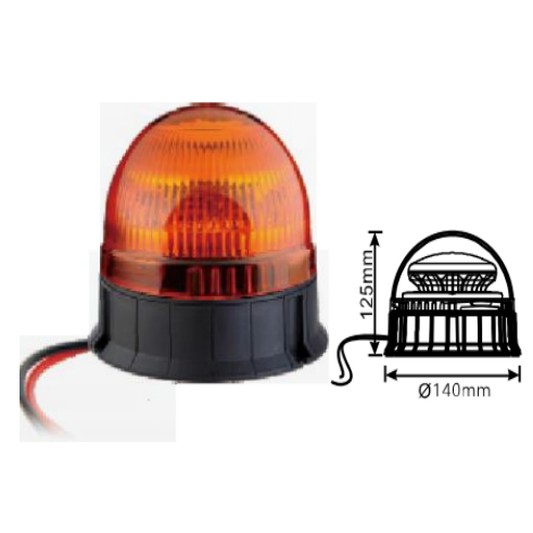 High Power Amber Strong Bright Heavy Truck Mining Industry Car Warning Strobe Beacon Light